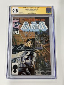 Punisher Limited Series 2 Cgc 9.8 Ss Sign Sketch Jon Bernthal 1986