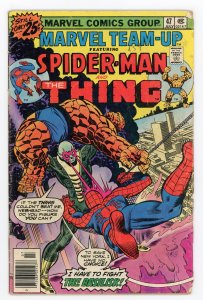 Marvel Team-Up #47 Spider-Man The Thing GD