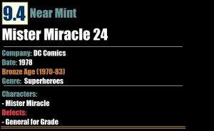 Mister Miracle 24 (1978) NM Bronze Age DC Comics