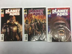 Planet of the Apes Dark Horse Comics lot #1B-3B Variants AVG 8.0 VF (2001)