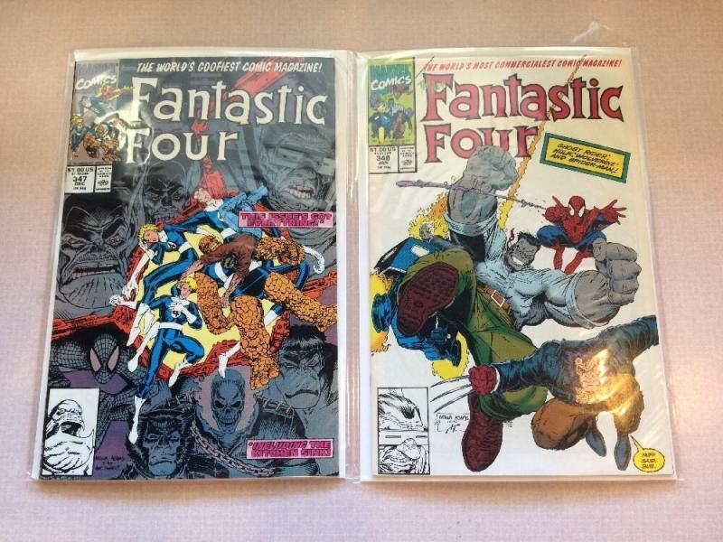 Fantastic Four 347 348 2 Book Near Mint Lot Set Run New Team