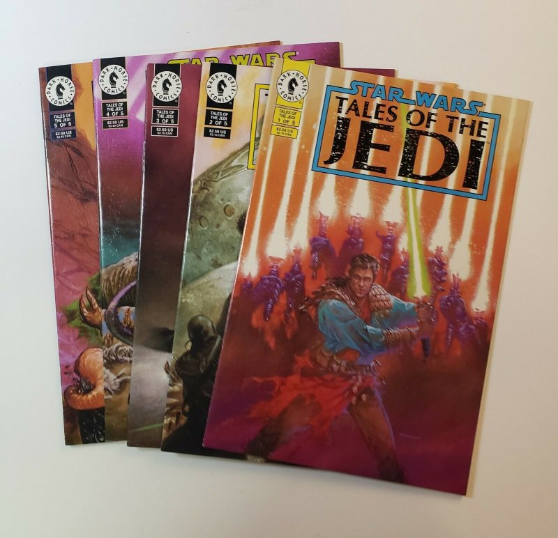 Star Wars Tales Of The Jedi #1-5 Complete Set Dark Horse Comics 1993 NM