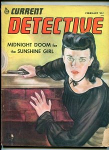 CURRENT DETECTIVE-FEB. 1946-DOOM-MURDER-ARSON-GUNMAN-HOMICIDE-MYSTERY VG