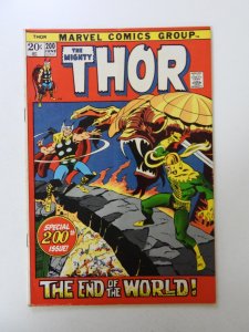 Thor #200 (1972) VG+ condition subscription crease