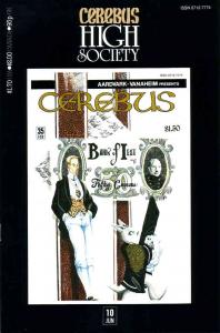 Cerebus High Society #10 FN ; Aardvark-Vanaheim | 35 Dave Sim