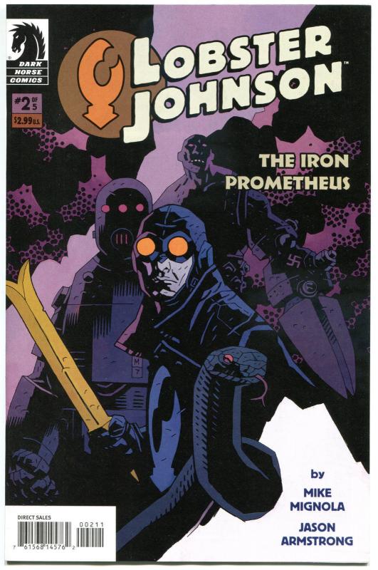 LOBSTER JOHNSON - Iron Prometheus #2, VF+, Mike Mignola, Jason Armstrong, 2007