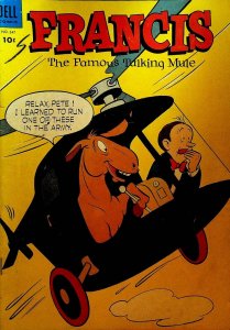 Francis the Talking Mule Four Color 547 Dell Comics 1954 Helicopter