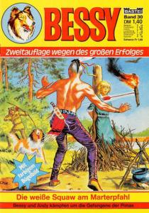 Die weisse Squaw am Marterpfahl