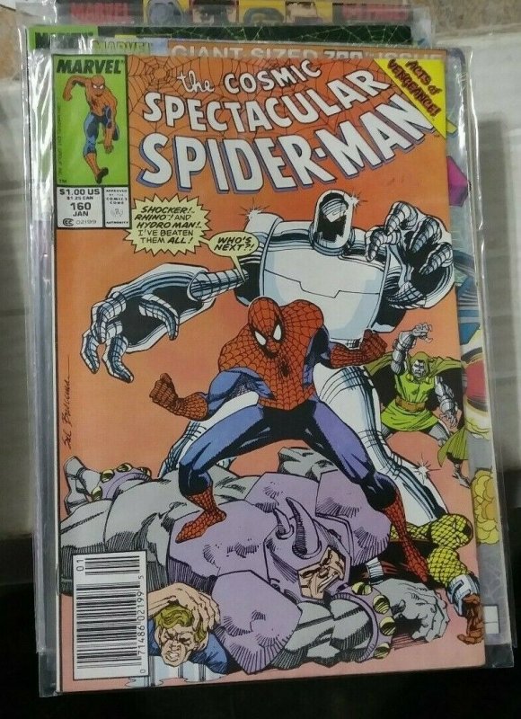 SPECTACULAR  SPIDER-MAN  #160  cosmic powered  + acts of vengeance doctor doom