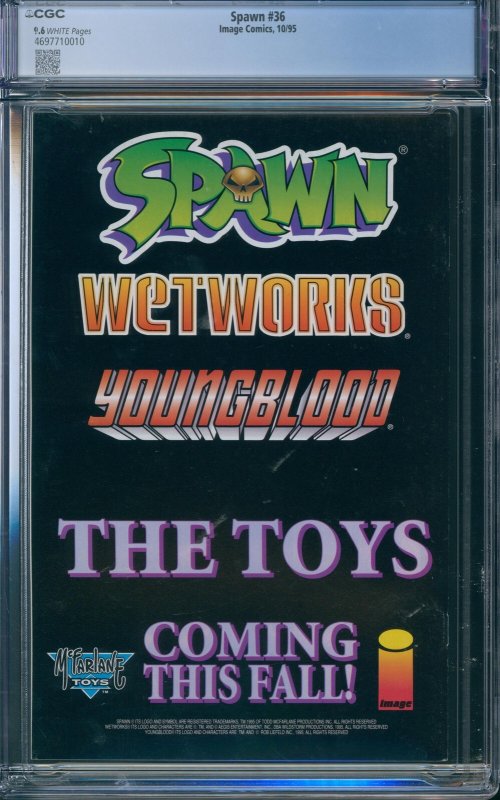 Spawn #36 CGC 9.6 - 1995