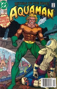 Aquaman #1 Newsstand Cover (1991-1992) DC Comics