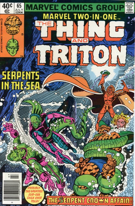 Marvel Two-in-One 64 65 66 Set - Serpent Crown Affair Story!  Perez Art!