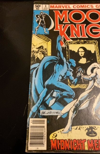 Moon Knight #3 (1981)midnight man mid grade