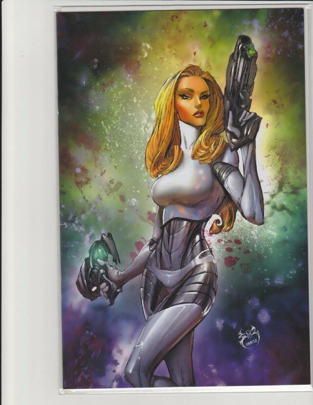 Cyber Spectre #1 Kickstarter Exclusive Joe Benitez Virgin Cover Scout Comics NM 