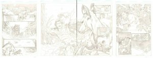 Feral Wolverine hunts a Deer 4pg Pencil Story - art by Idan Knafo Kerbis