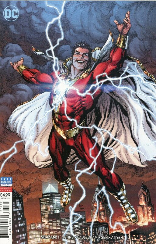 SHAZAM! #1 Gary Frank Variant Cover DC Comics 2018