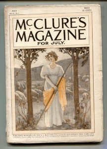 McClures Magazine July 1897- Arthur Conan Doyle- Robert Louis Stevenson-pulp VG