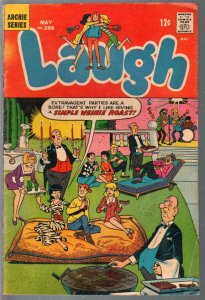 Laugh #206 1968-Archie-Betty & Veronica-pin-up pages-party cover-VG