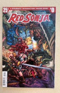 Red Sonja #0 (2016) Amy Chu Story Carlos E. Gomez Art Nick Bradshaw Cover