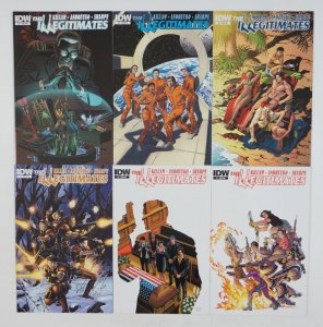 The Illegitimates #1-6 VF/NM complete series subscription variants ; IDW (sub)