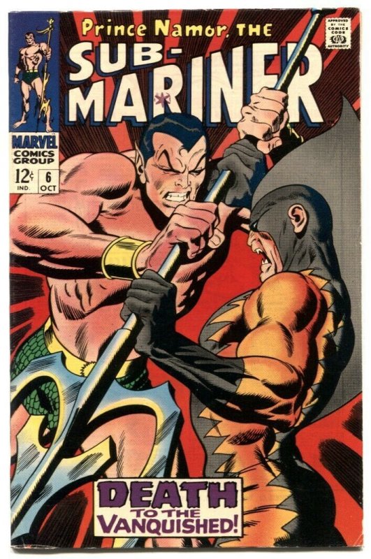 Sub-mariner #6 1968-TIGER SHARK-john buscema- FN