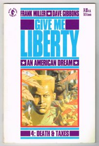 Give Me Liberty #4 Death & Taxes (1991) Dark Horse Frank Miller Dave Gibbons