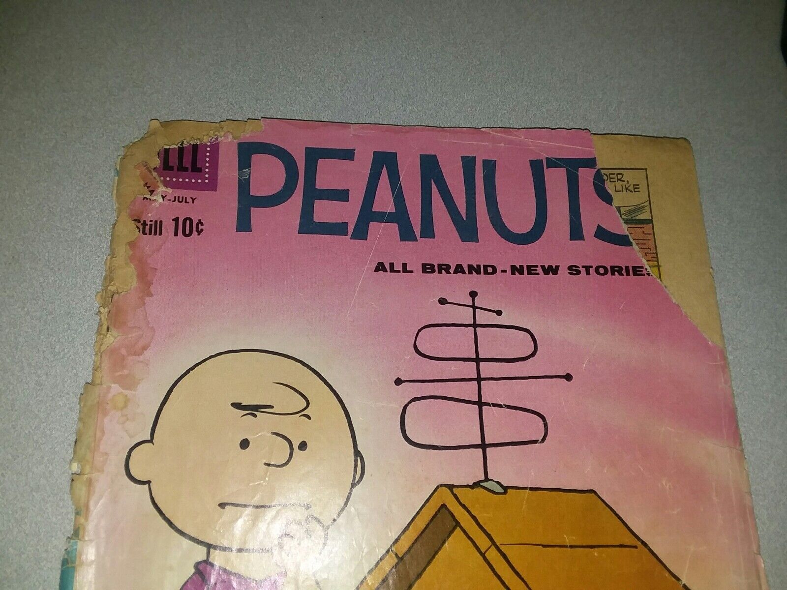PEANUTS 5 dell comics 1960 silver age charlie brown snoopy charles schultz art Comic Books