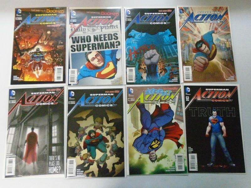 Superman Action Comics Lot (2nd Series) New 52 From:#1-52+Ann, 43 Diff 8.5/VF+