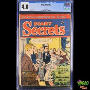 Diary Secrets #23 CGC 4.0! Matt Baker cover