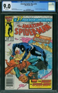 Amazing Spider-Man #275 (1986) CGC 9.0 VFNM
