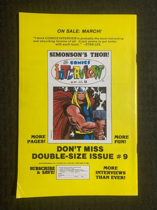 1984 AMAZING HEROES Comic Magazine #43 FN 6.0 History of Adam Warlock