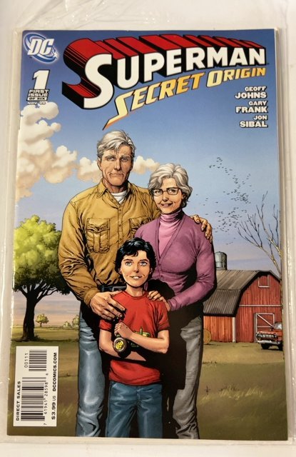 Superman: Secret Origin #1 Gary Frank Kents Cover (2009)