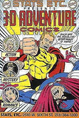 3-D Adventure Comics #1 VF/NM; Stats Etc | save on shipping - details inside