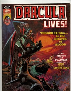 Lot Of 5 Dracula Lives Marvel Comic Book Magazines # 1 2 3 4 6 Vampire Fear RS3