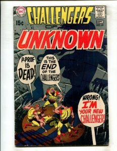 CHALLENGERS OF THE UNKNOWN #69 (4.0/4.5) KUBERT!! 1969