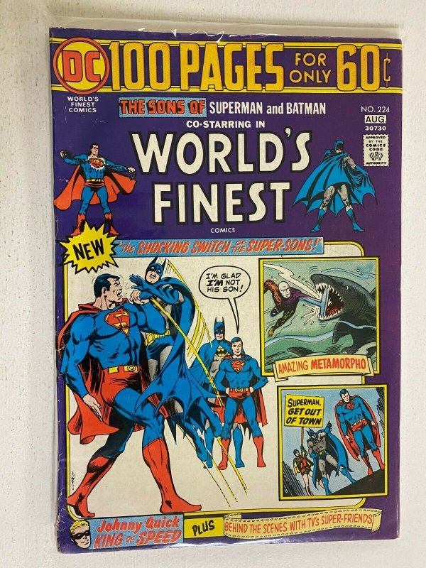 The sons of Superman and Batman World's Finest #224 3.5 (1974)