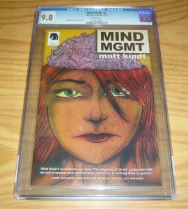 Mind MGMT #1 CGC 9.8 white pages - matt kindt - 1st print - dark horse comics