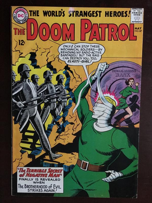 DOOM PATROL! #87! SUPER BRIGHT VF GLOSSY!!  CLASSIC!