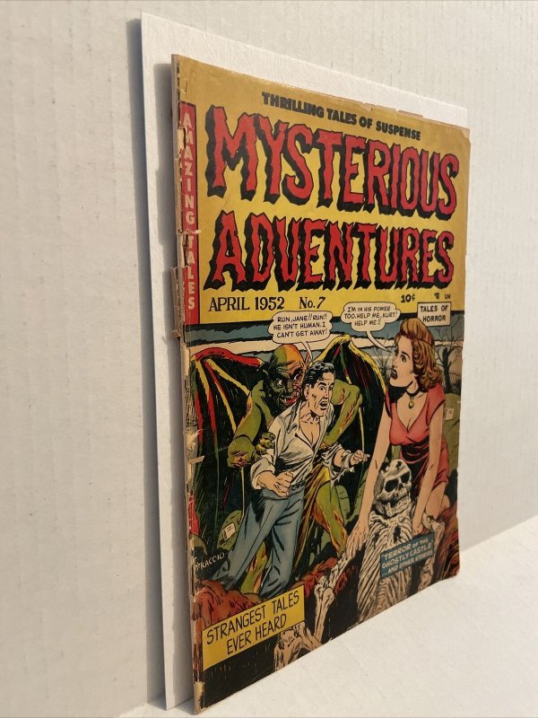 Mysterious Adventures #7 1952 pre-code horror Dagger in the eye