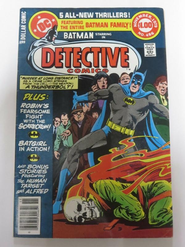 DETECTIVE 486 VG-F Nov. 1979 Alfred solo story! COMICS BOOK