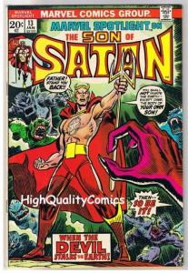 MARVEL SPOTLIGHT #13, FN, Son of Satan, Trimpe, 1971, more Bronze age Marvel