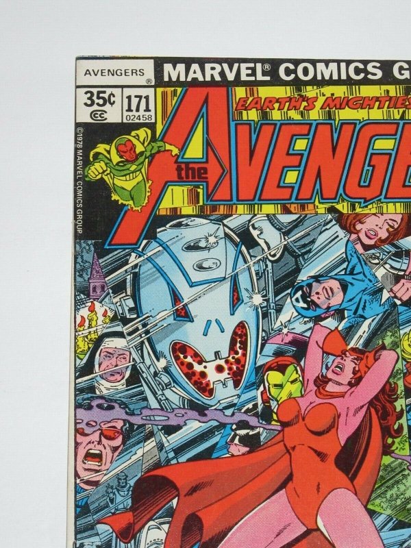 Avengers #171 Scarlet Witch Ultron & Jocasta Appearance 1978 Marvel Comics VF/NM