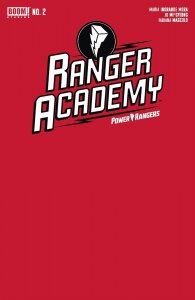Ranger Academy #2 Cvr B Red Blank Sketch Var Boom! Studios Comic Book