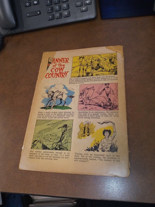 Buck Jones Four Color Comics #850 dell 1957 silver age painted cover western key