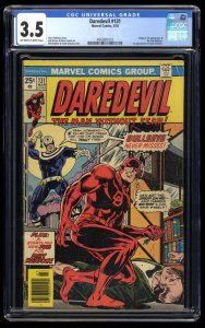 Daredevil #131 CGC VG- 3.5 1st Appearance Bullseye and Origin!