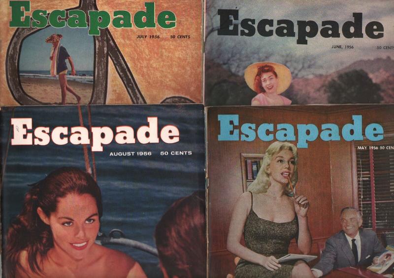 Escapade-Vintage Man's Magazine Lot of 15 1950's-cheesecake-pulp fiction-VG