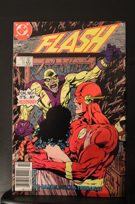 The Flash #5 (1987) High-Grade NM- 1st Speed Demon, Teen Titans x-over wow!