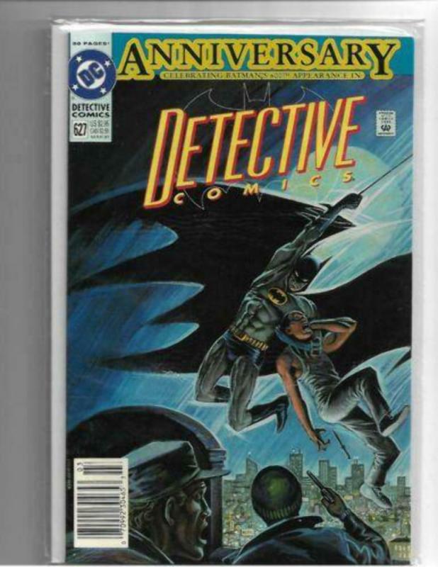 DETECTIVE COMICS #627 - NM - DC ANNIVERSARY ISSUE! 600TH APPEARANCE! NEWSTAND