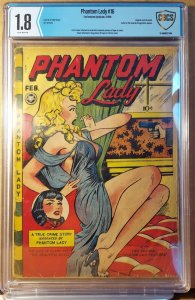 Phantom Lady #16   CBCS G- 1.8   1948 Fox   classic GGA cover