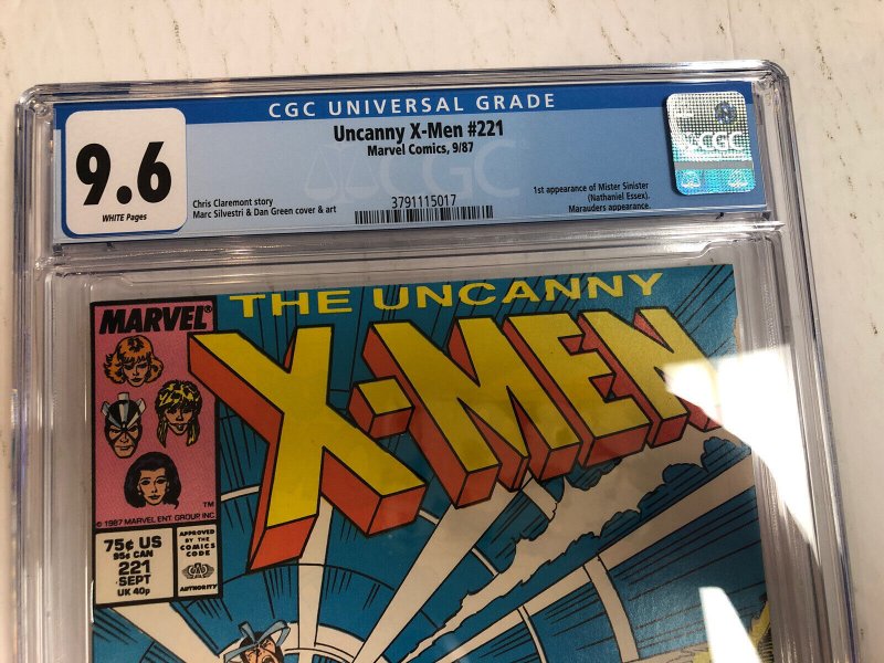 Uncanny X-Men (1987) # 221 (CGC 9.6 WP) | 1st App Mister Sinister | MCU Disney+